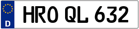 Trailer License Plate